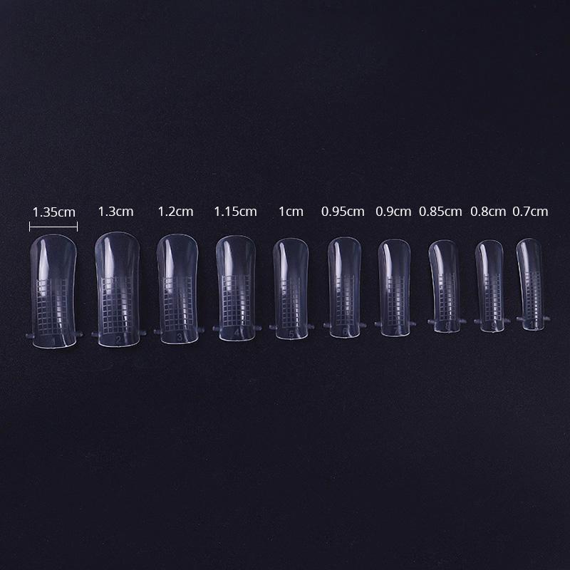 20/100 Pcs Quick Building Mold Tips Nail Forms Finger Extension Nail Art UV Builder Extension Nail Extension Tips