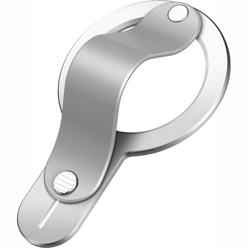 1 Magnetic Phone Handle - Removable Ring Holder with Magnetic Adapter, Foldable and Adjustable Finger Grip