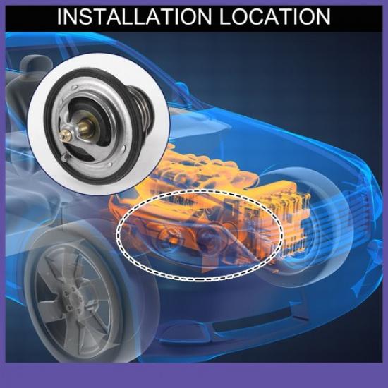 Engine Coolant Thermostat Single  for Nissan Frontier 1998-2004 21200VJ200