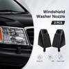 85044-60060 Headlight Washer Nozzle Pair, Plastic Replacement Washer Nozzles for Headlight Cleaning System Service and Routine Vehicle Maintenance