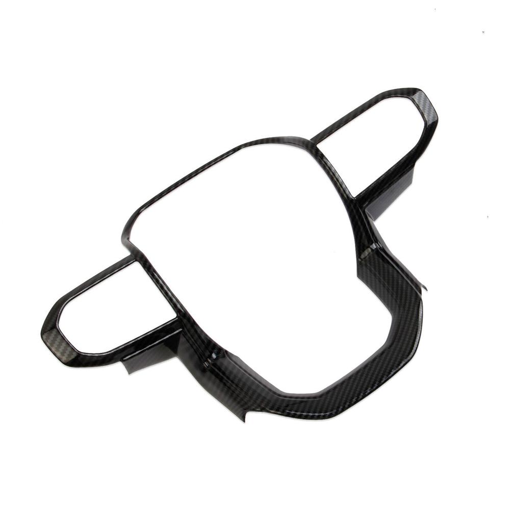 Carbon Fiber Look Steering Wheel Trim Cover Decor Molded For Chevrolet Colorado 2023+