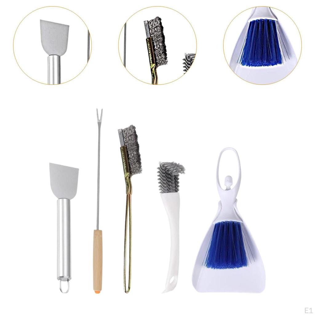 5 Pieces Bird Cage Cleaner Small Broom Cleaning Tools Wire Brush Remover for Parakeet