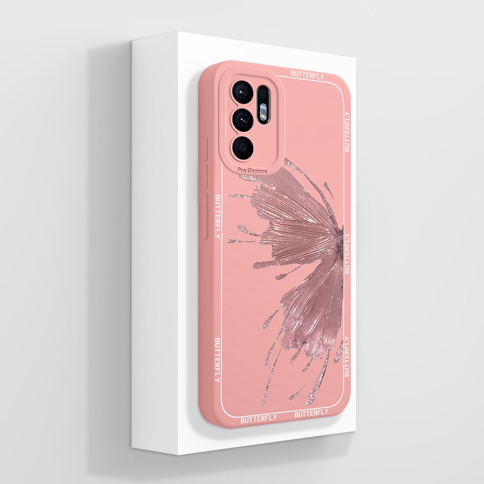 Hülle Für OPPO Reno6 6Z 7 7Z 8 8Z 10 Pro Plus Lite 4G 5G Niedliches Erdbeer-Bärenmuster Weiches Flüssigsilikon Hohe Qualität Rutschfestes Gehäuse Für OPPO Capa