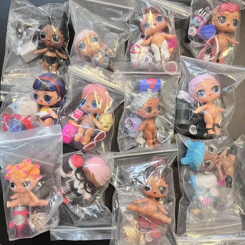 1 Doll + 1 Clothes + 1 Shoes + 1 Baby Bottle + 1 Accessories LOL Doll Original 8cm Big Sisters Girls DIY Toys Gifts