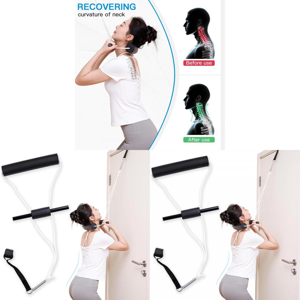Portable Cervical Traction Rope For Neck Pain Relief And Spine Decompression For Fitness And Sports