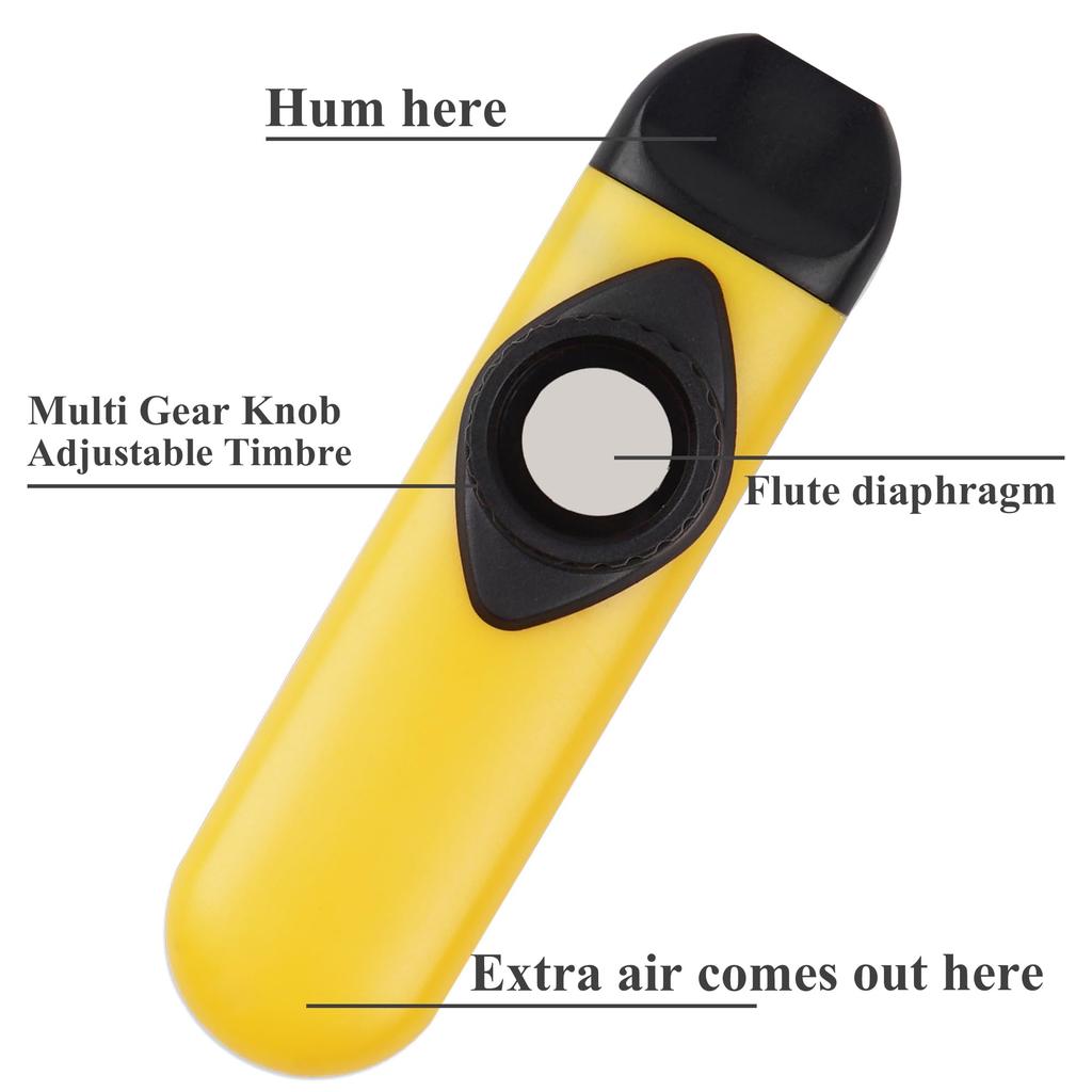 Jasenna Kazoo Musical Instrument for Kids, Portable Mouse Kazoo, for Children, Music Lovers, Beginners (1-Yellow)