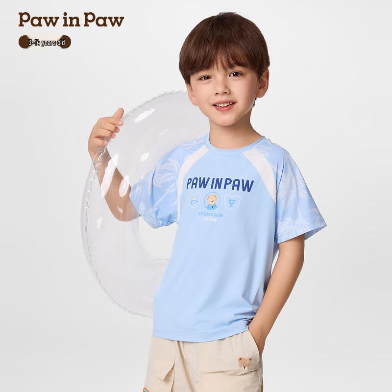 PawinPaw Boys  Cartoon Bear Short Sleeve T-Shirt 120