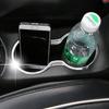 Car Chrome Front Water Cup Holder Panel Cover Trim Inner Decoration Stickers for Jeep New Compass 2017 -2020 Accessories