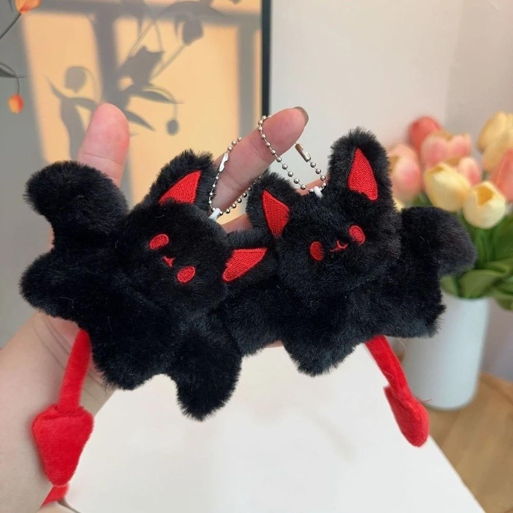 Room Decor Bat Keychain with Wings Little Devil Cute Bat Keyring Halloween Gifts