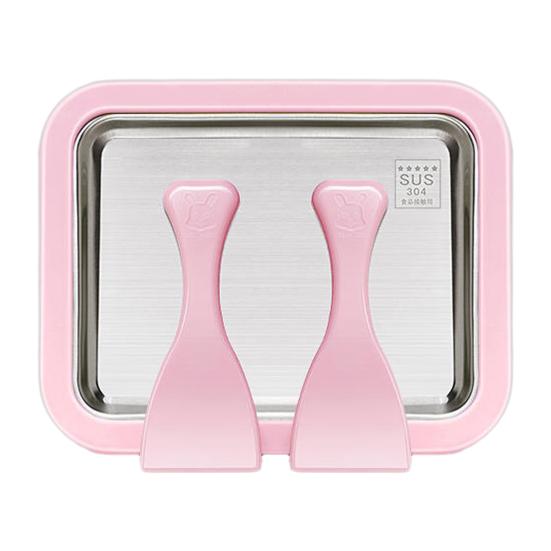 Manual Freezing Yogurt Maker Stainless Steel Ice Cream Roll Machine for Home