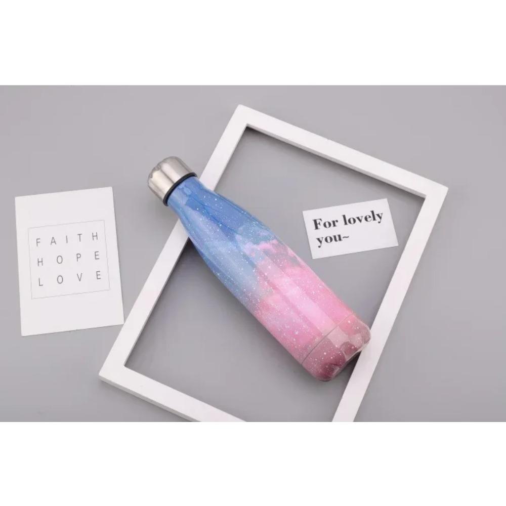 500ml Sportvattenflaska Elektroplätering Cola-mugg 304 Rostfritt Stål Vakuumisolerad Drickartiklar Dricksglas Personlighet