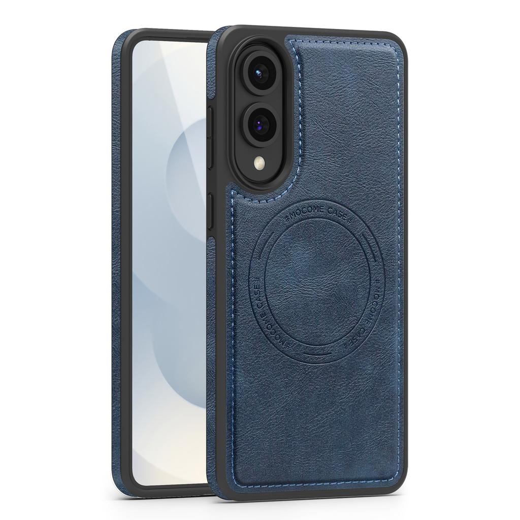 Soft Leather Case for Samsung Galaxy S25 S24 S23 S22 Plus Ultra FE Edge Magnetic Wireless Charging Shockproof Camera Guard cover