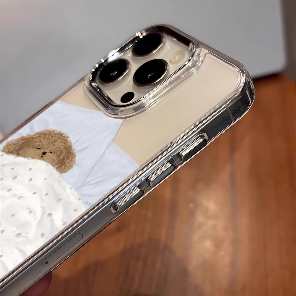 Sleeping Bear Phone Case For Iphone 17 14 Plus 16 11 Pro Max 13 15 12 17E 16E Classic Shockproof Back Cover Fundas
