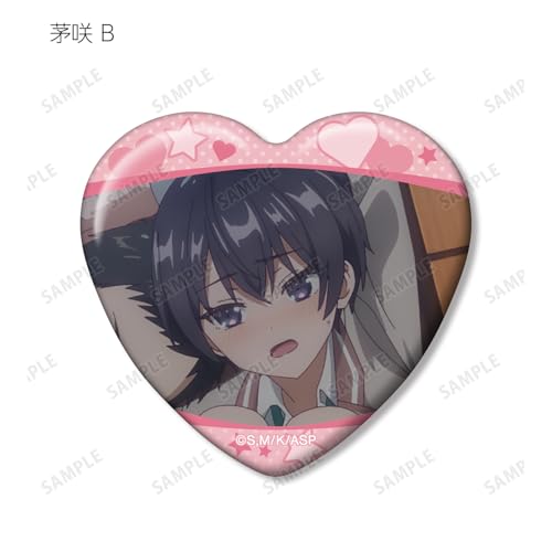 TV Anime "My Neighbor, Arya-san, Who Sometimes Whispers in Russian" Trading Scene Heart-Shaped Can Badges, Box of 10