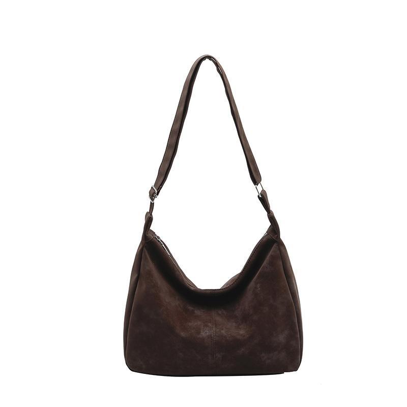 Retro matte large-capacity bag female, autumn and winter new tote bag versatile class commuting shoulder messenger bag