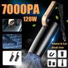 7000PA 120W Car Vacuum Cleaner Portable Wired Mini Handheld High Power Vaccum Cleaner With Cigarette