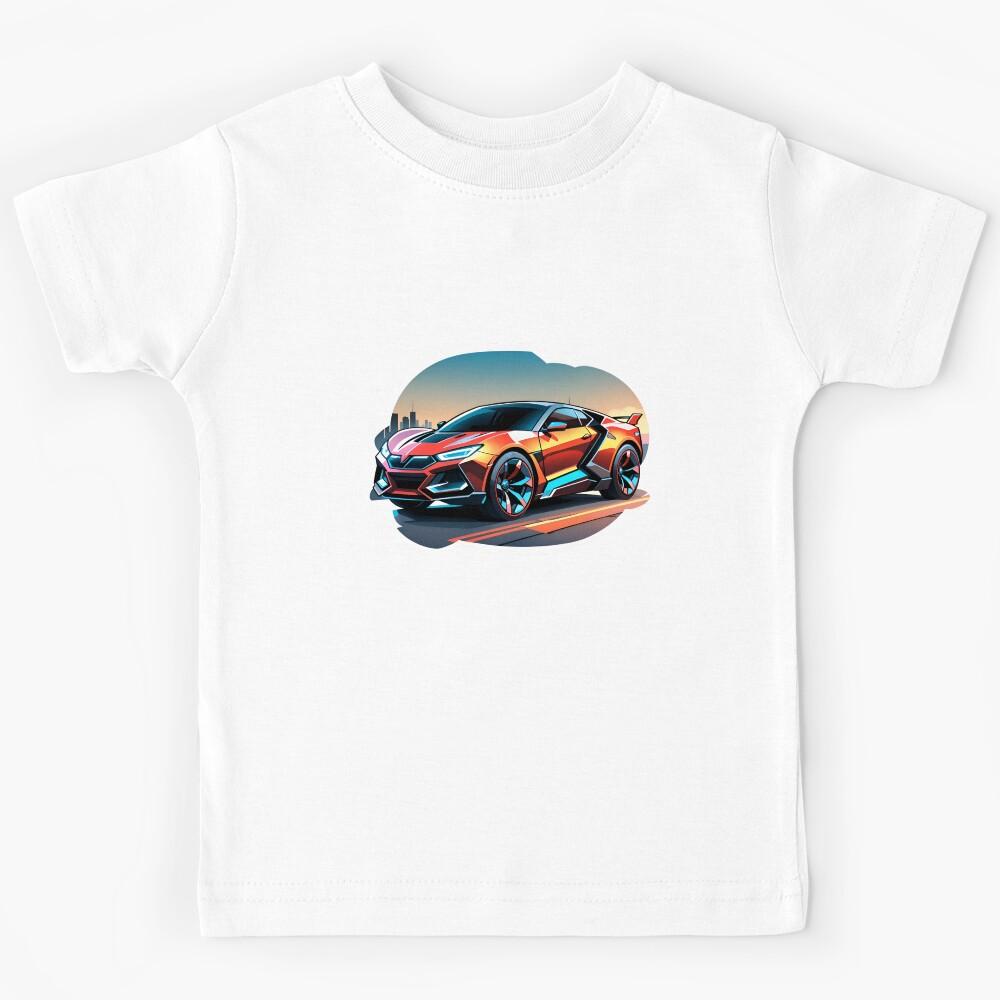 Cool Futuristic Electric Concept Car Kids T-Shirt 150