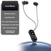 LED Screen Lavalier Bluetooth Earphones Card Insertion Wireless Headphones  HD Calling