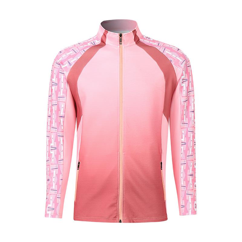 Herbst und Winter Langarm Sportjacke Herren- und Damenjacke Badmintonbekleidung Trainingsset