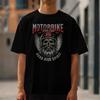 T-shirt, American Bike, Motorcycles, Classic Bikes Lovers, Dad Gift, Motorcycle Enthusiast, Garage, Skull, Winds, Rock, Vintage Bikes.