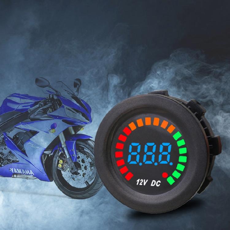 LED Digital Display Voltmeter Car Motorcycle Voltage Volt Gauge Panel Meter 12V