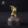 Ottone Antico Animale Zodiacale Cinese Drago Tiene Pesca Scultura Artigianato Ornamento Longevità Regalo di Compleanno Figurina Bestia Feng Shui