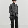 Men's Winter Stand Collar Wool Blend Zipper Cardigan