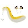 2Pcs Tigers Cats Wolf Foxes Tail Ears Headband Set Halloween Christmas Fancy-Party Costume Toy for Woman Men Cosplay