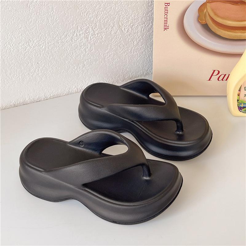 EVA Slippers Women's Home Platform 2025 New Stepping On Shit Flip-flops Outdoor Beach Shoes