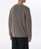 MUSINSA STANDARD Two-Tone Ribbed Crew Neck Knit [Taupe/Heather Brown]
