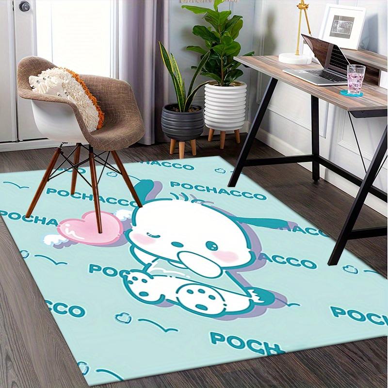 Office Rug Pochacco, Cute Anti-Slip Rug, Machine Washable for Living Room, Bedroom, Office, Multiple Sizes, Bedroom Mat, Decorative Mat, Durable Mat,