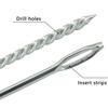 Car Tire Repair Tool Tire Repair Kit Studding Tool Set With EVA Storage Case Auto Bike Puncture Plug Garage Needle Nose Pliers