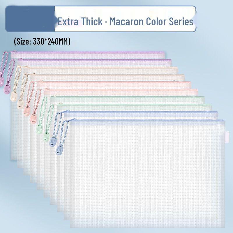 Прозрачная папка-конверт А4 на молнии - Большая вместимость, Уплотненная, Водонепроницаемая для экзаменов и студентов