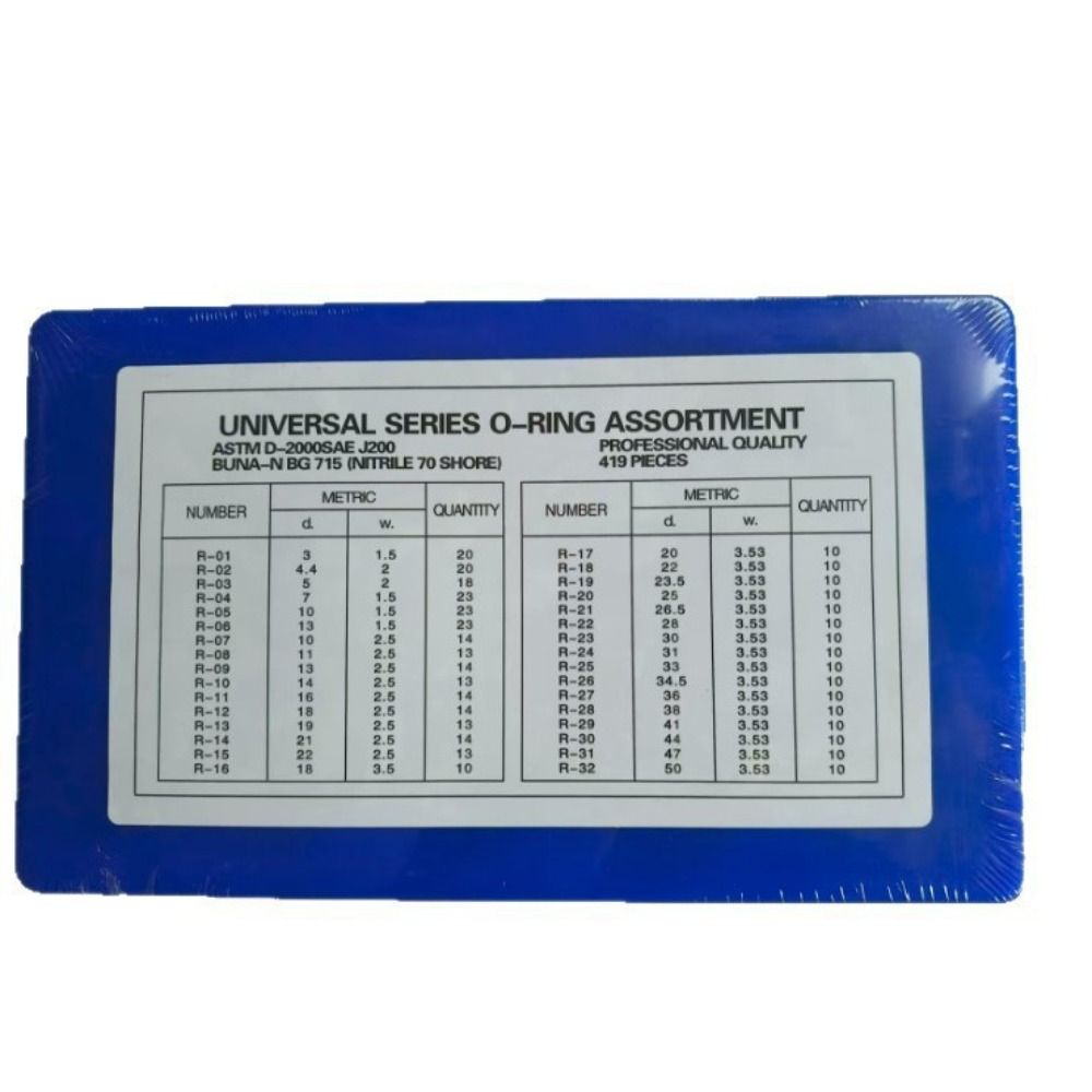 419PCS Universal O Ring Assortment Replacement Seal Gasket Repair Rubber O Ring  Pumps