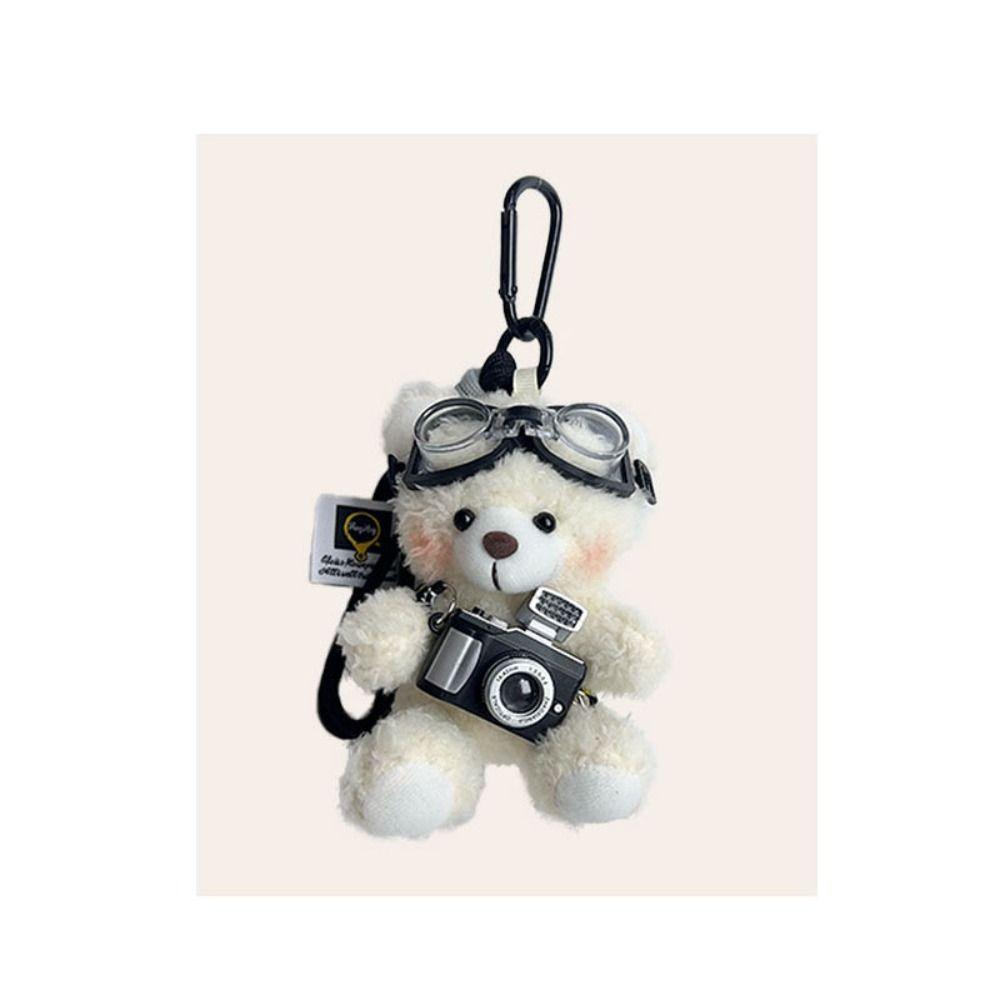 Sunglasses Plush Bear Pendant Sweater Car Key Ring New Stuffed Toys Bag Pendant Gifts