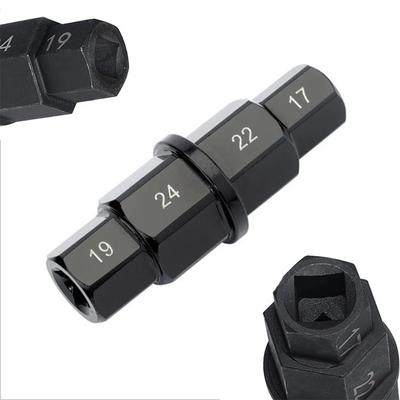 1Stk 17 19 22 24mm Motorrad Vorder- Hinterradachse Sechskant 17 19 22 24mm Achse Sechskant Spindel Treiber Ausbauwerkzeug Motorrad Achswerkzeug