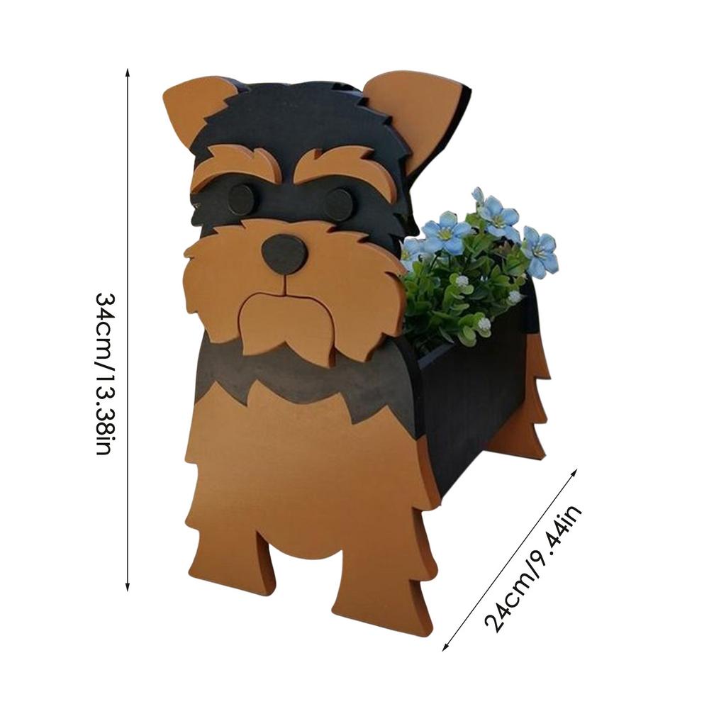 Niedliche Tierform Blumentopf PVC Haustier Hund Topfpflanze Garten Hof Dekoration Pflanzenbehälter Halter Für Außen Innen Pflanzen