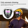 Head-mounted Automatic Light-changing Welding Helmet Detachable Adjustable Band Split Type Breathable Mask