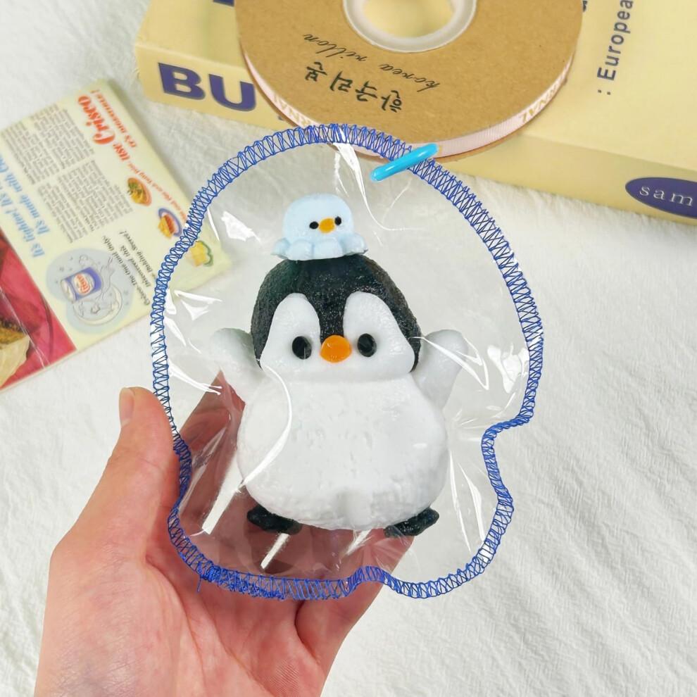 Handgemachtes Pinguin Stressabbau Spielzeug – Ultraweiches Silikon Quetsch Fidget Spielzeug für Kinder und Erwachsene Geschenke