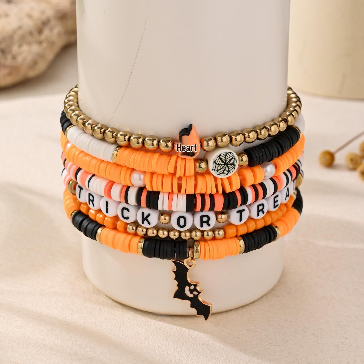 Красочный праздничный набор браслетов из полимерной глины для девочек