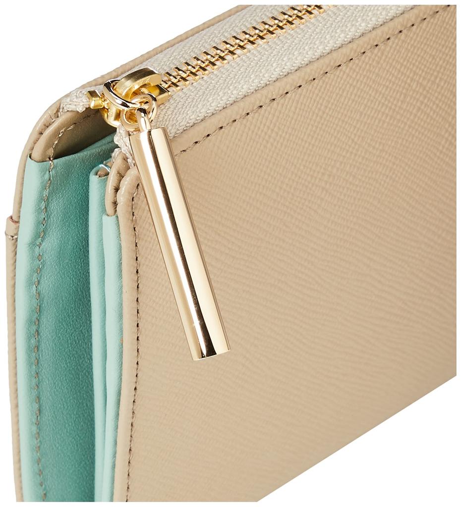 LANVIN en Bleu Luxembourg Farbe Große Reißverschluss Langbörse [Neue Farbe] Damen Geldbörse mit Kartenfächern und Scheinfach, Großes Fassungsvermögen, 481172,