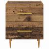 Nightstand Set of 2 Reclaimed Wood Look 40 X 35 X 47.5 Cm Engineered Wood