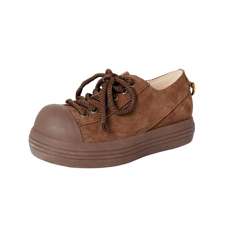 Factory custom big head shoes platform niche Mickey shoes 2025 new ugly cute niche casual versatile anti-velvet women's shoes