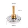 63mm Dial Horizontal Thermometer Aluminum Temperature Gauge Meter Liquid Water