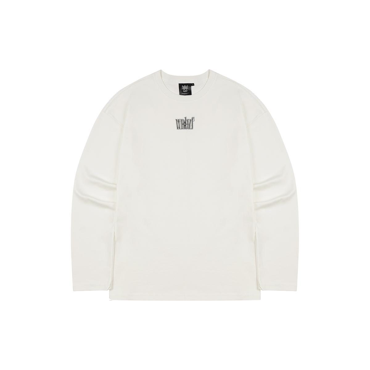 Wannabes Fit Искрящийся Логотип Свободный Длинный Рукав Слоновая Кость XL Ivory/Free