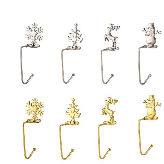 Christmas Socks Hanger Convenient No Burr Lightweight Christmas Socks Hanger Portable Santa Claus Stocking Hook Christmas Hook