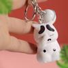 Cute Shy Cat Keychains Chubby Kitten Keyring Trinket Bag Ornament Animal Jewelry