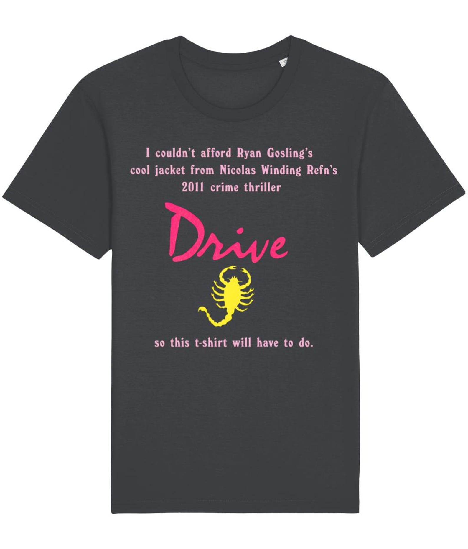 Ryan Gosling DRIVE 2011 Funny Movie Scorpion Jacket T shirt XL