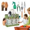 9 ADET/Set Saklama Çantalı Bahçe Aletleri Seti Mini Bahçe Aletleri Dayanıklı Paslanmaz Çelik Bahçe El Aletleri Çocuk Oyuncakları için