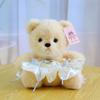 New bear doll eight-inch grab machine doll cute hug bear doll wearing skirt teddy bear plush toy gift